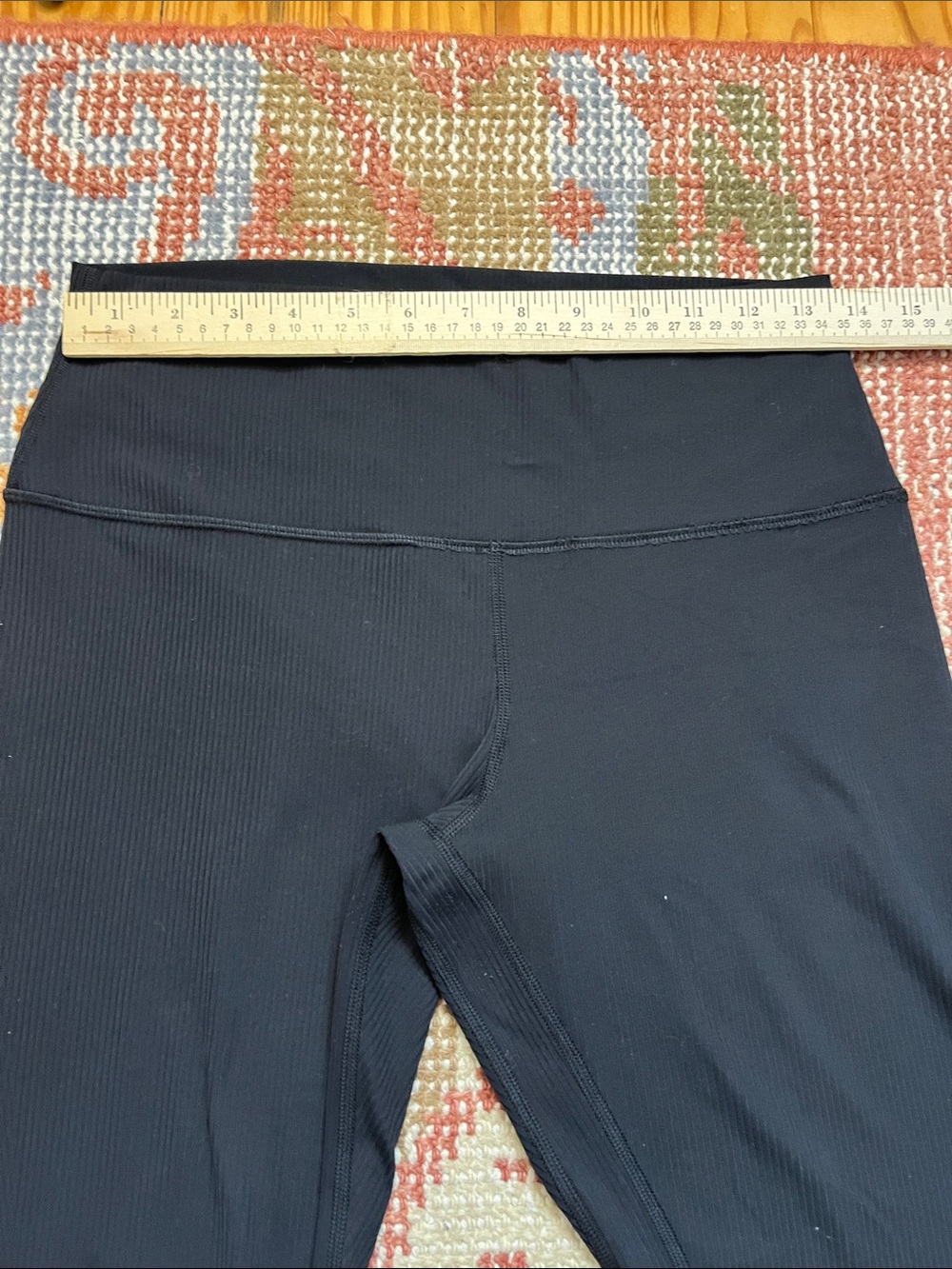 lululemon Align Ribbed High-Rise Pant 28” Black Size 10 Nulu Leggings EUC - Picture 2 of 10